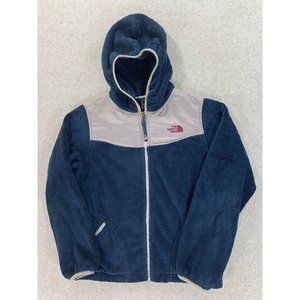 The‎ North Face Denali Fleece Hoodie Jacket (Girl's Large 14/16) Blue